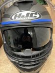 Motorradhelm HJC Nior grau/blau matt Gr. S