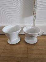 Melitta Kaffeefilter 102 und 123 Porzellan, 2 Stück