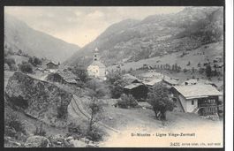St. Nicolas St. Niklaus Dorfansicht Visp - Zermatt - Bahn