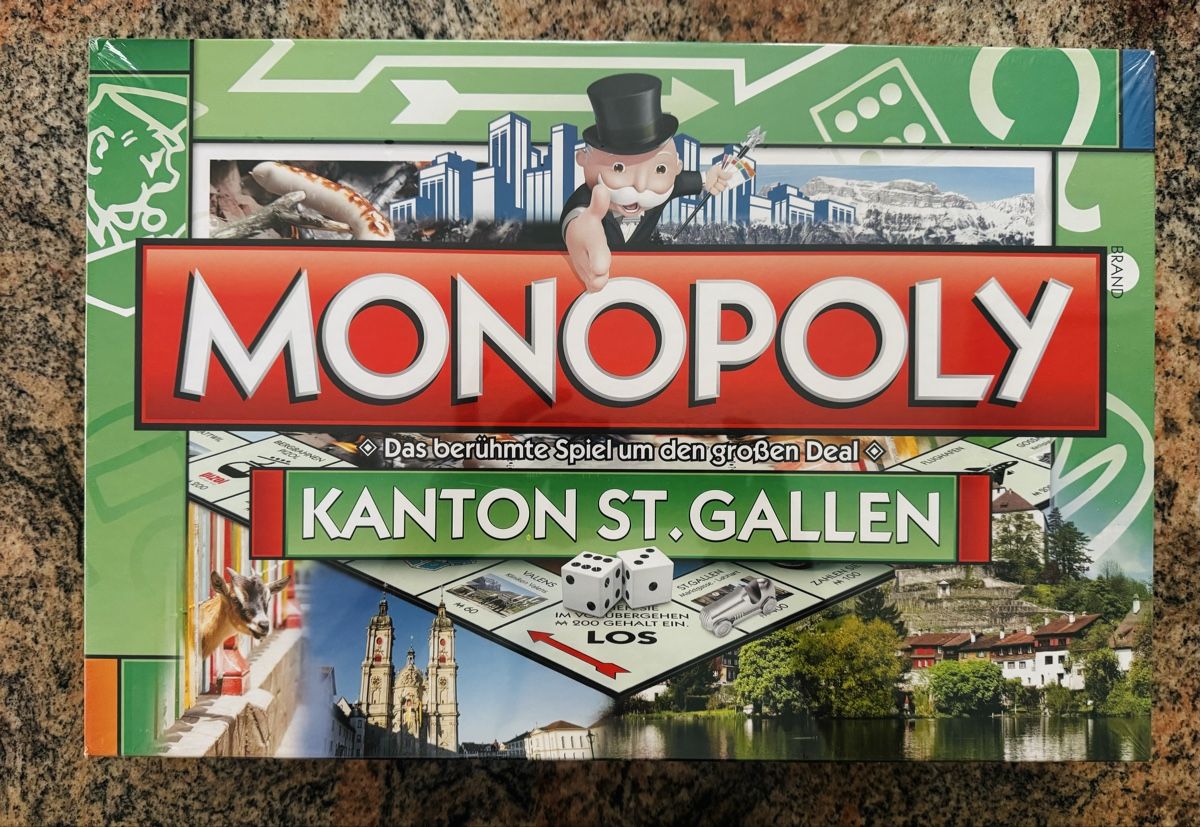 Spiele: Monopoly Canton St. Gallen Board Game New – Neu und originalverpackt aus Olten von Asaliya