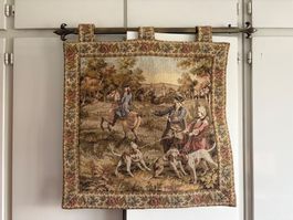 Wandbehang "Jagdszene" Vintage, Gobelin