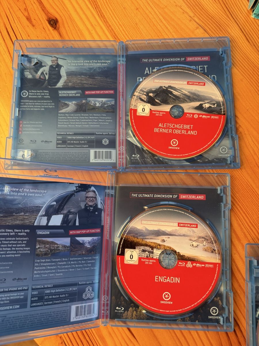 Tutti i DVDs: 3x Swiss View Blu-Ray (4 Discs) – Usato da Sion venduto da Senggchuppa 1