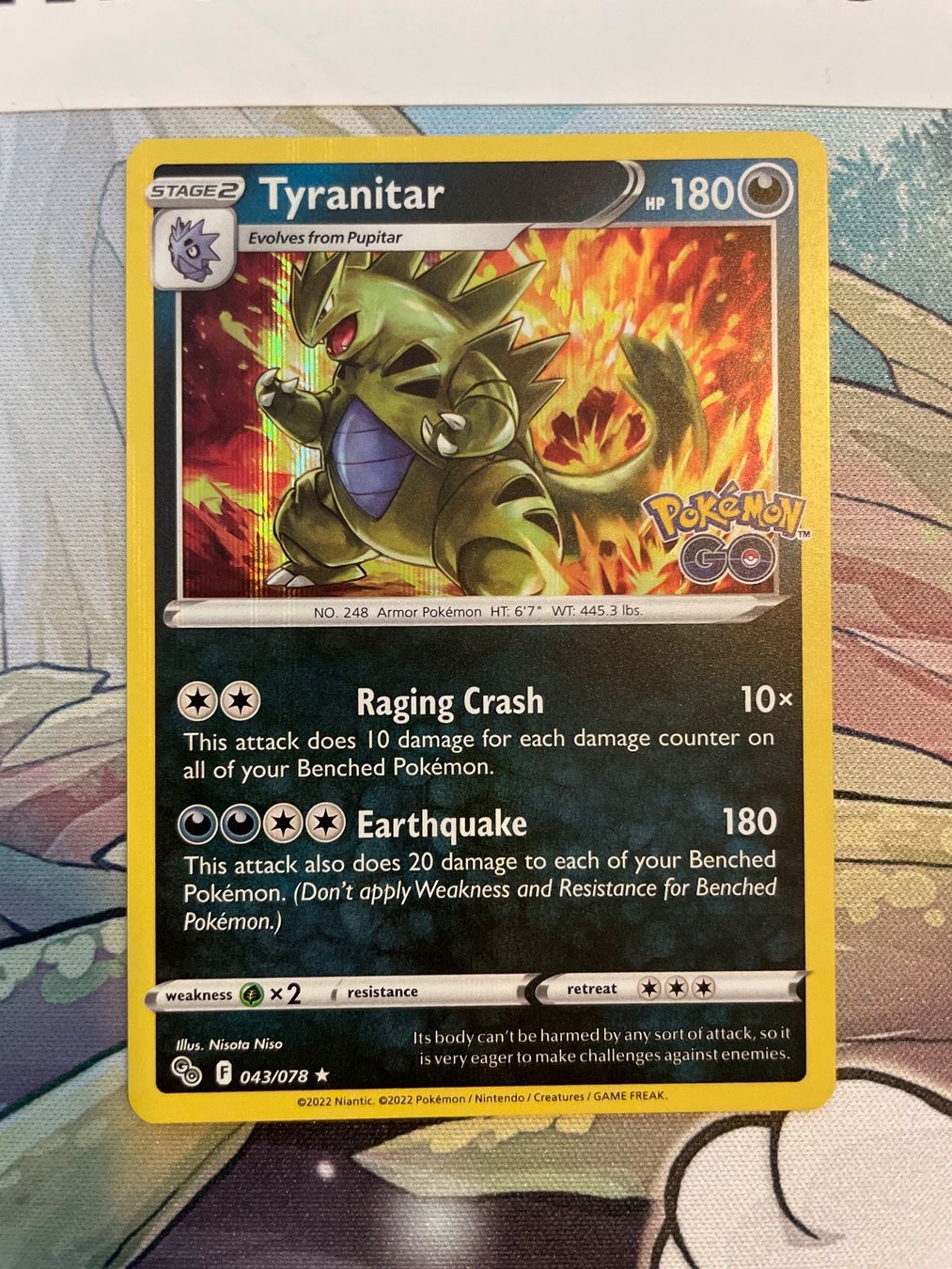 Pokémon Carte collezionabili: 043/078 Tyranitar Pokemon Go EN holo – Usato da Niederweningen venduto da rimicanardo 1