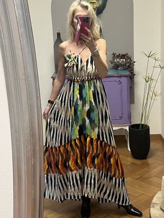 Bezauberndes O.P.C  Maxikleid Cotton  neu Gr.38/40