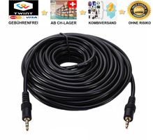 20m Klinke Audio Kabel -2x 3,5mm Stereo