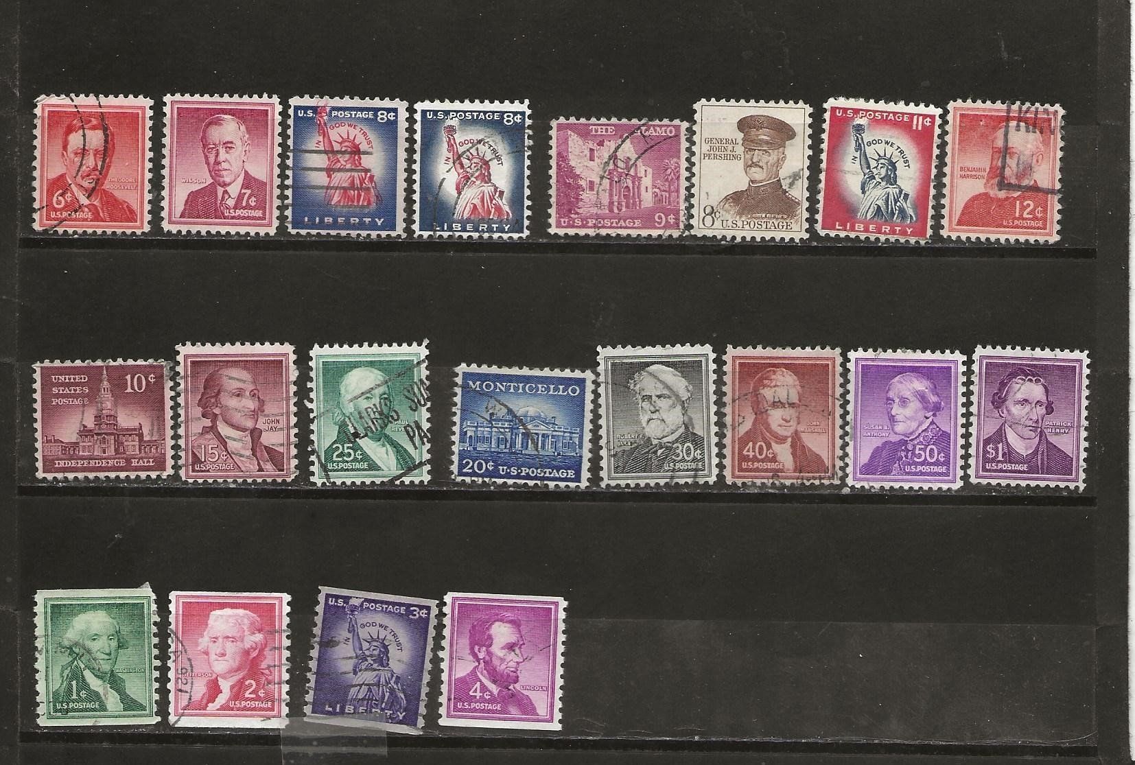 Alle Briefmarken: USA 1952 .... – Gebraucht aus Sion von PierreP01 2