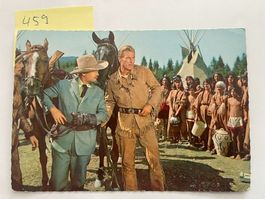 Ansichtskarte Old Shatterhand und Patterson im Silbersee