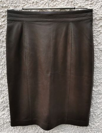 Leder Jupe braun 40 (ALBERTO FABIANI)