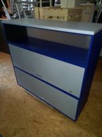 LO Schrank blau grau mit Ablage gebraucht guter Zustand