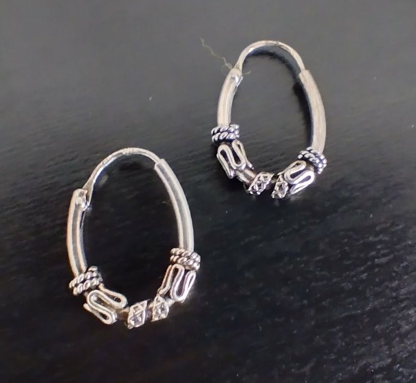 Mit Steinen Große Ovale Creolen Aus Sterlingsilber 925 – Zeitlos, Elegant, Mit Garantie! Ohrringe Silber