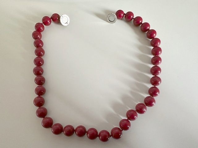 Catenine: Halskette "Perlen" rot mit Armband – Usato da Samedan venduto da Gischpel25 2
