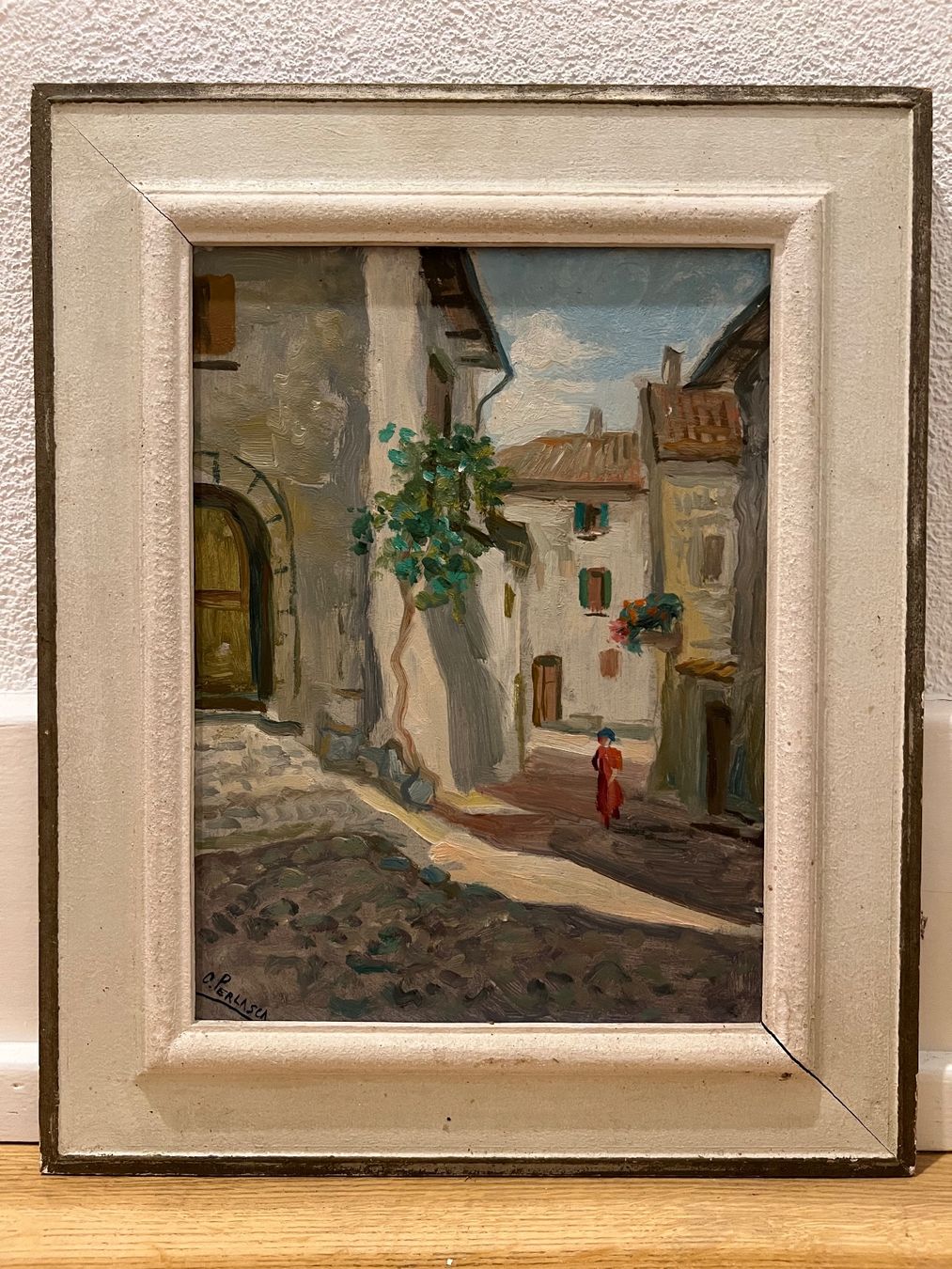 Dipinti: original Oel Gemälde Rustico Ticinesi Morcote O. Perlasca – Usato da Bern venduto da bergsee-copyright 7