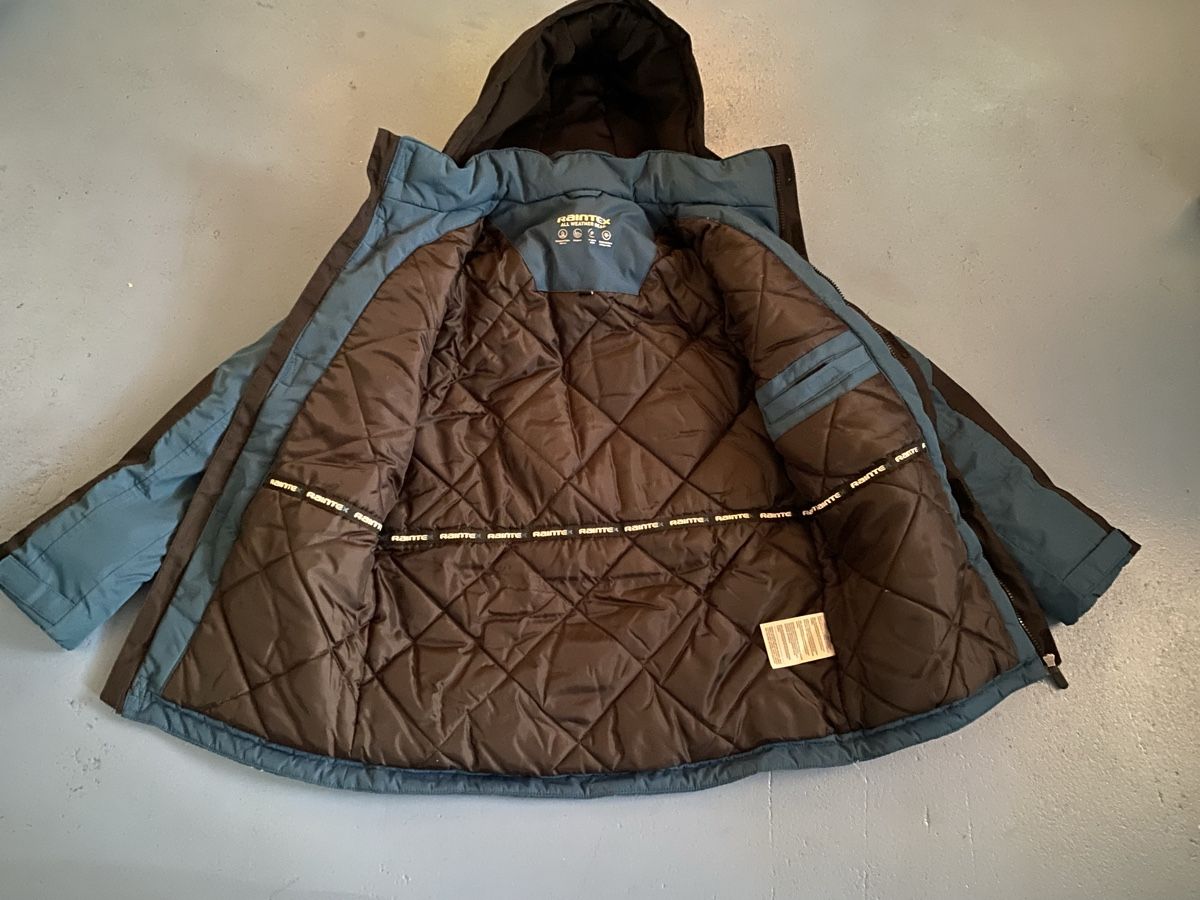 Giacche & Cappotti: Warme Winterjacke, petrol-schwarz, Gr. 164 – Usato da Dornach venduto da Dlimi 1
