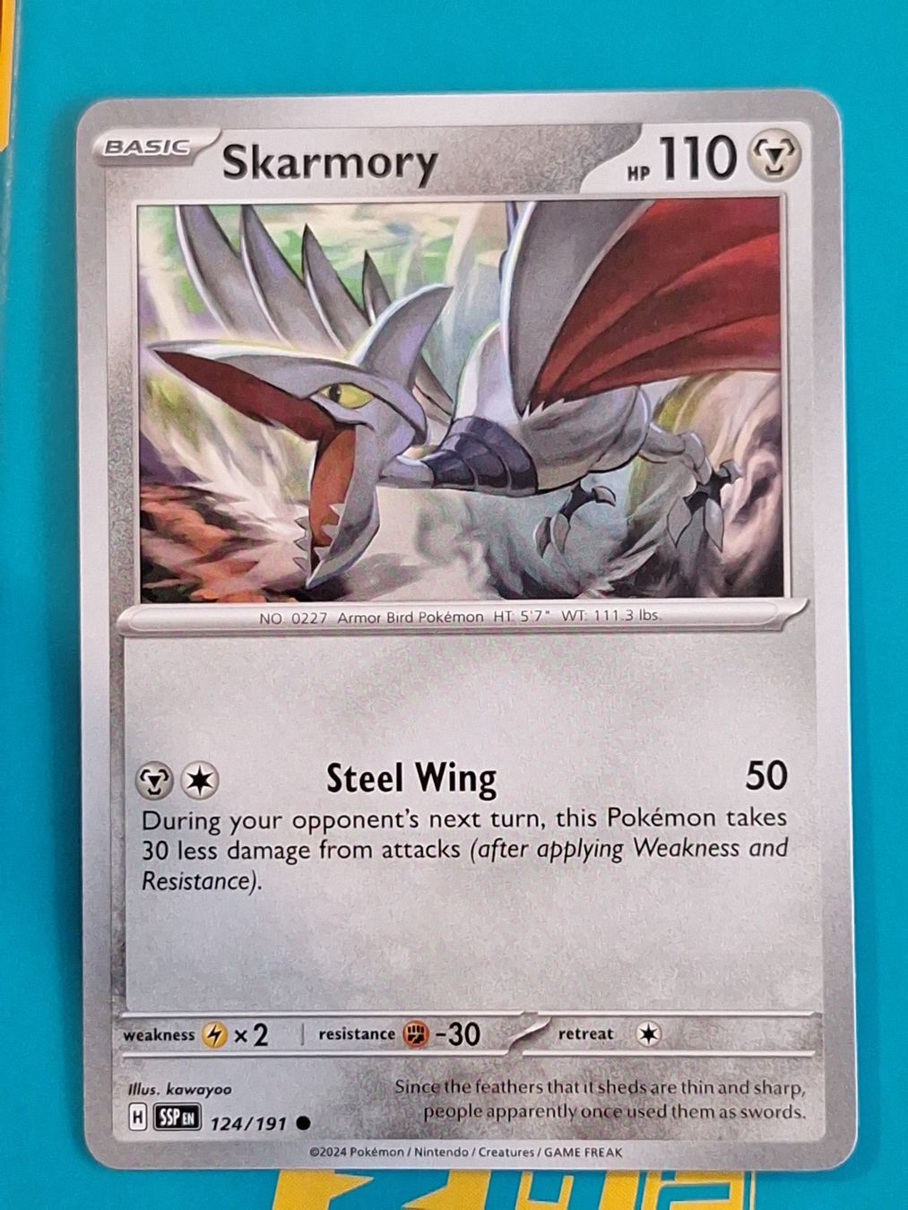Pokémon Carte collezionabili: Skarmory - Pokemon Surging Sparks – Usato da Altstätten SG venduto da GGsGameshop