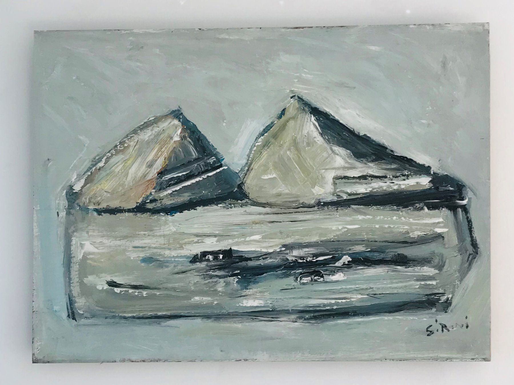 Dipinti: Mario Sironi, Original Ölgemälde – Usato da Einsiedeln venduto da artgallery59 3