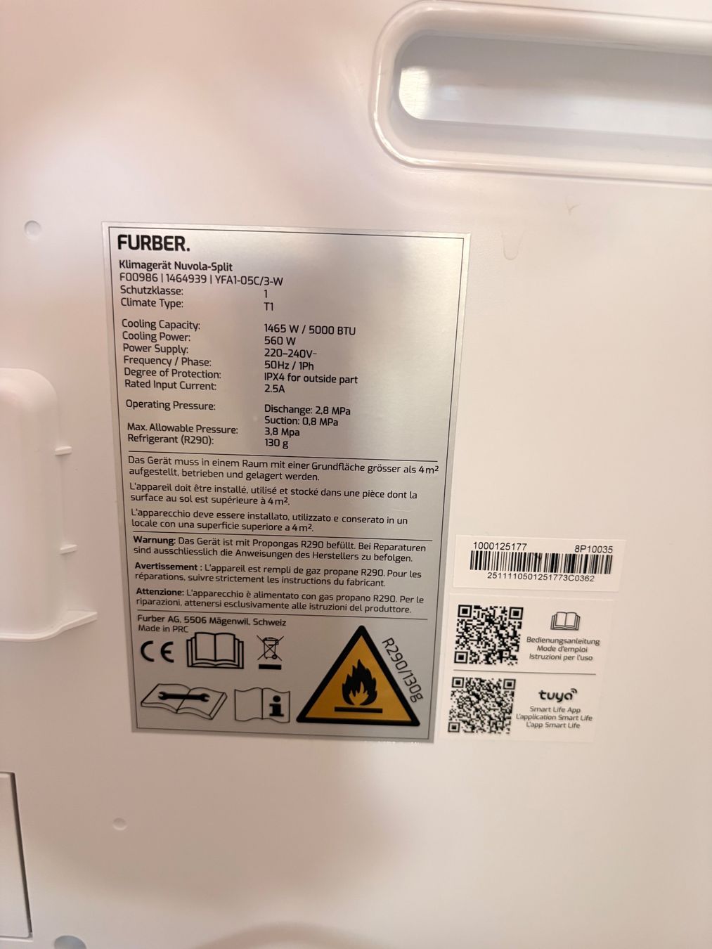 Climatiseurs: Moblile Split Klimaanlage Furber – D'occasion à Uster par Cerberus79 1