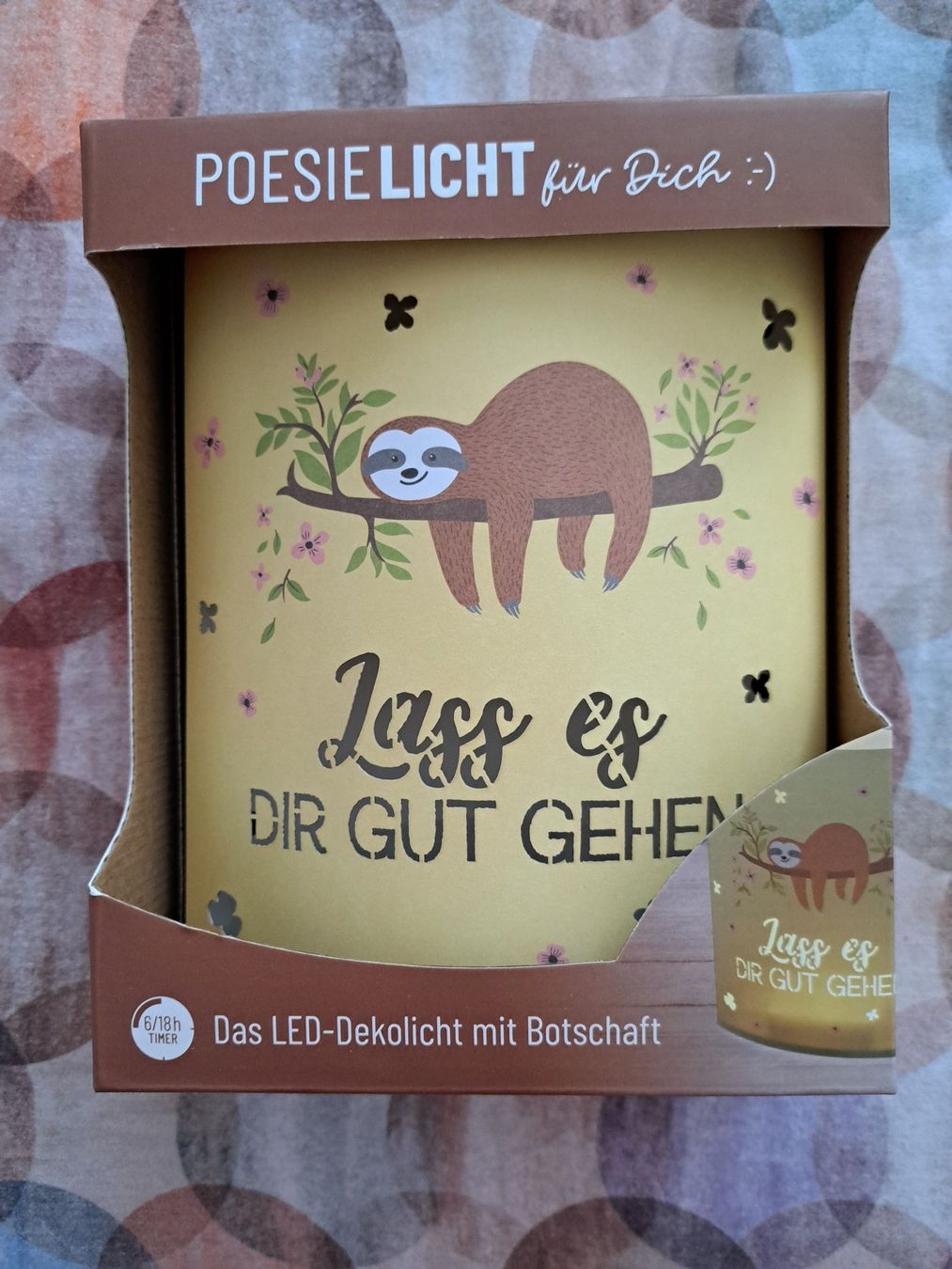 Lampade: LED-Dekolicht "Lass es Dir gut gehen" – Nuovo e nell'imballaggio originale da Bergdietikon venduto da Staphylococcus
