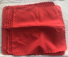 6 STOFF SERVIETTEN NEU 40X40CM