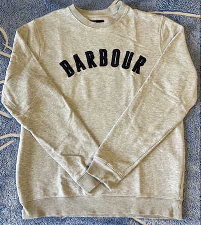 BARBOUR Pullover grau Grösse M Baumwolle, sehr guter Zustand