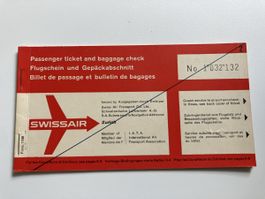 Swissair Passenger ticket 1955