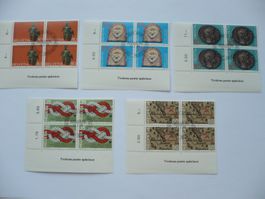 1986 Sondermarken I Satz 4er-Blocks ET SBK 720 - 724