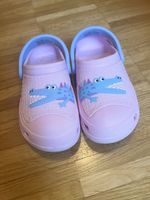 Pinke Kinder Krocs Gr. 27 mit Krokodil - Top Zustand!