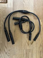 2 Adaptateurs jack 6,3mm mono - 2 jacks femelles 6.3mm mono