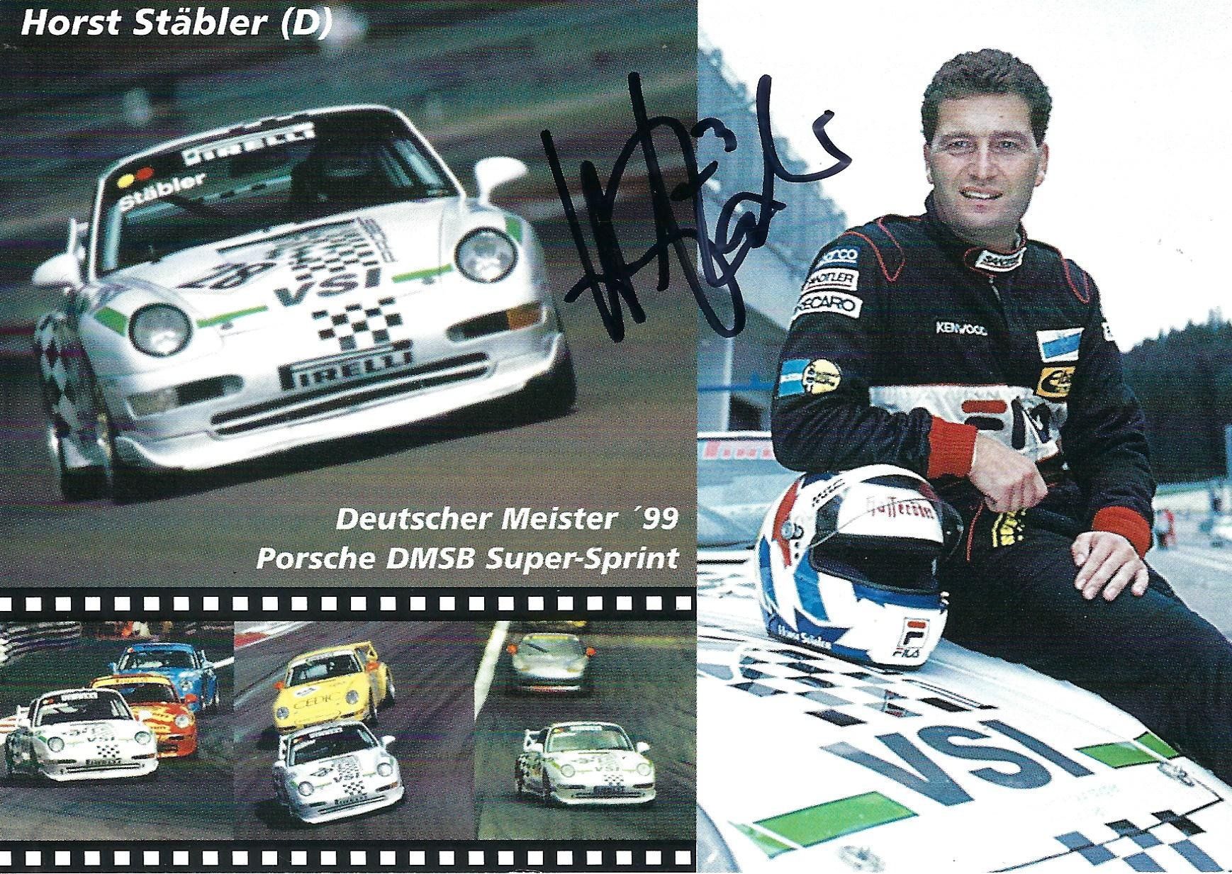 Autografi: Horst Stäbler, Porsche Super Sprint – Usato da Aarburg venduto da Hktm