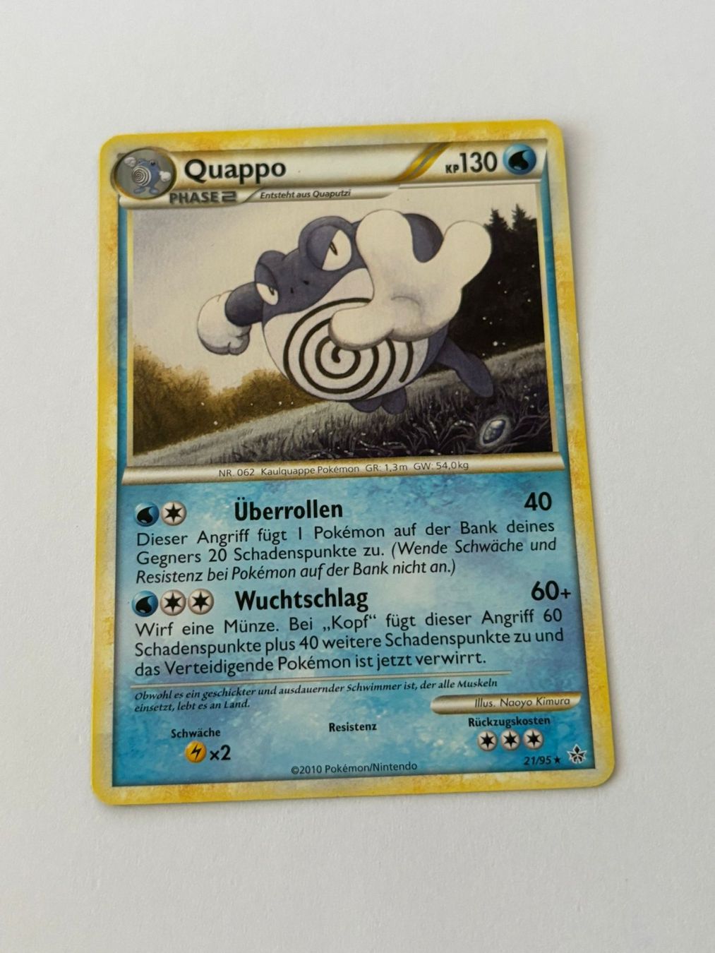Pokémon Sammelbilder & Trading cards: Pokemon-Karte Quappo 21/95 – Gebraucht aus Herisau von Seyashop1