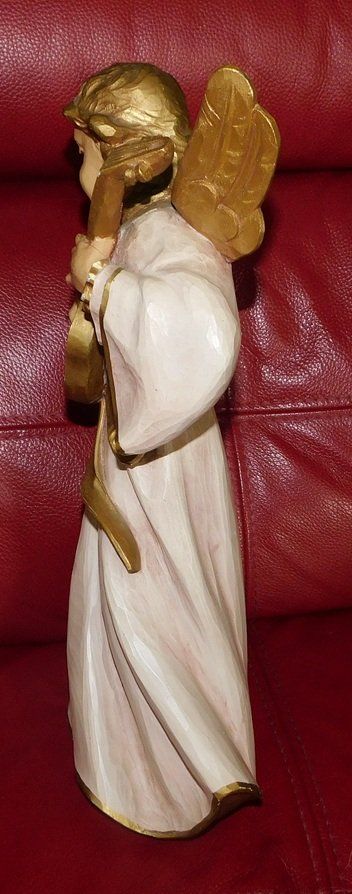 Figuren: Engel alt,  59 cm mit Sockel – Gebraucht aus Villnachern von Schnugelchen 1