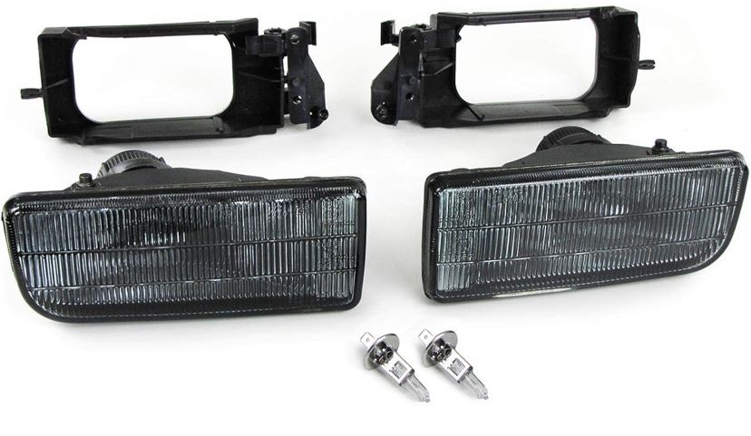 BMW Tutti pezzi di ricambio auto: BMW E36 Nebelscheinwerfer Set Schwarz Smoke H1 – Nuovo e nell'imballaggio originale da Winikon venduto da cabriofan01