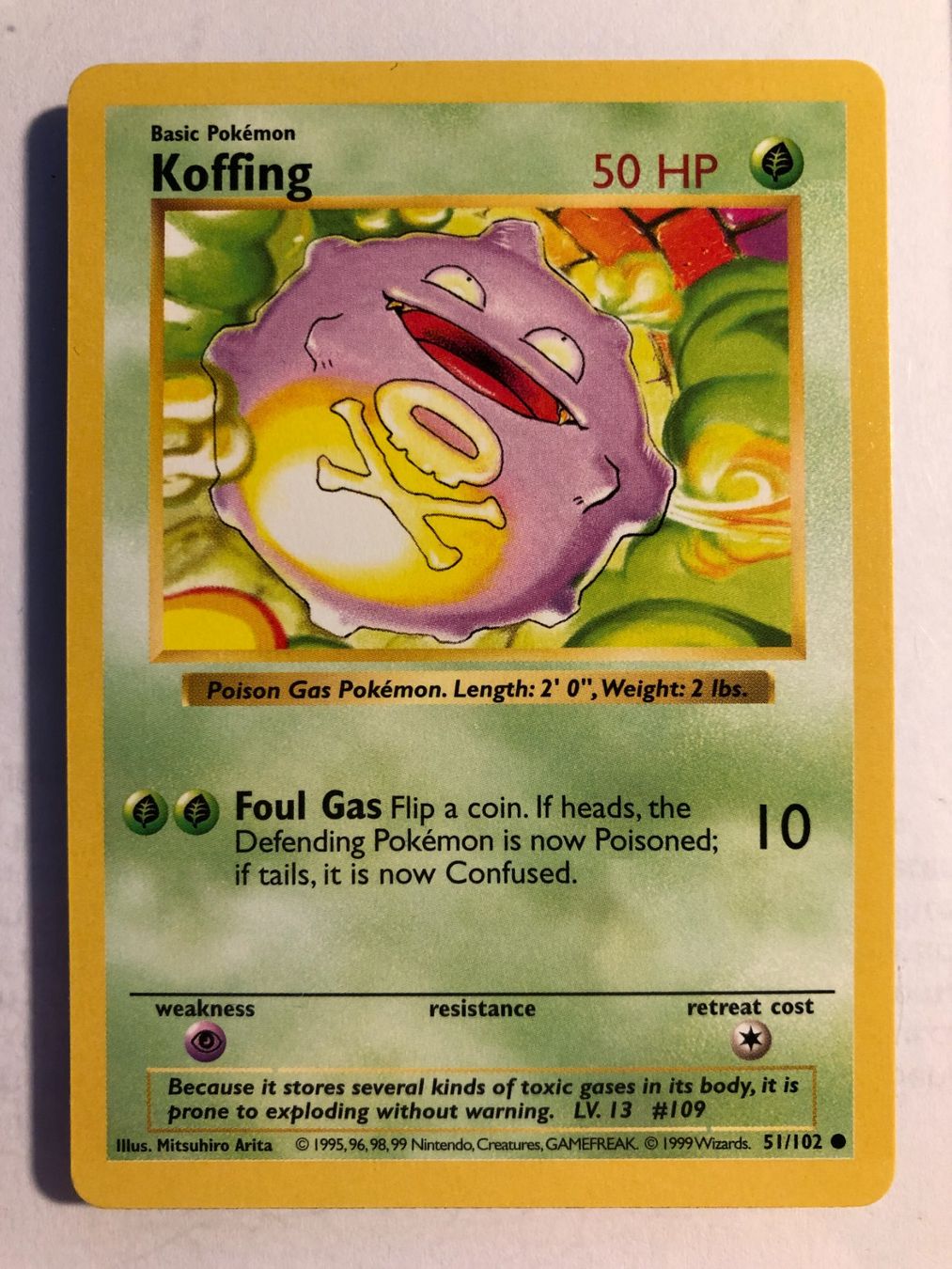 Sammelbilder & Trading cards: Koffing Base Set Shadowless - MINT - ab 1.- – Gebraucht aus Giubiasco von dan_pr8b