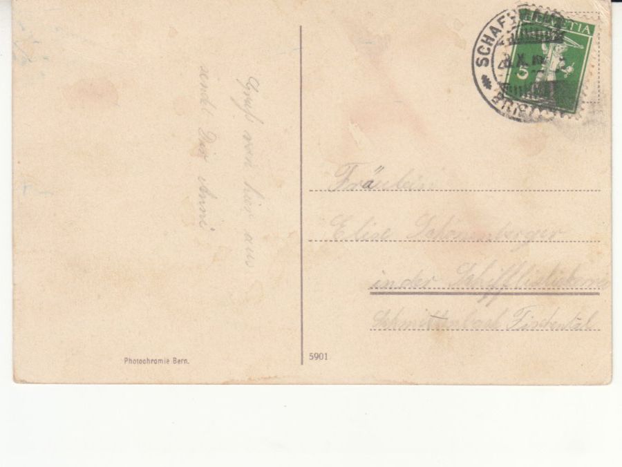 Cartoline postali: Rheinfall 1910 – Usato da Bürglen TG venduto da StampGraf 1