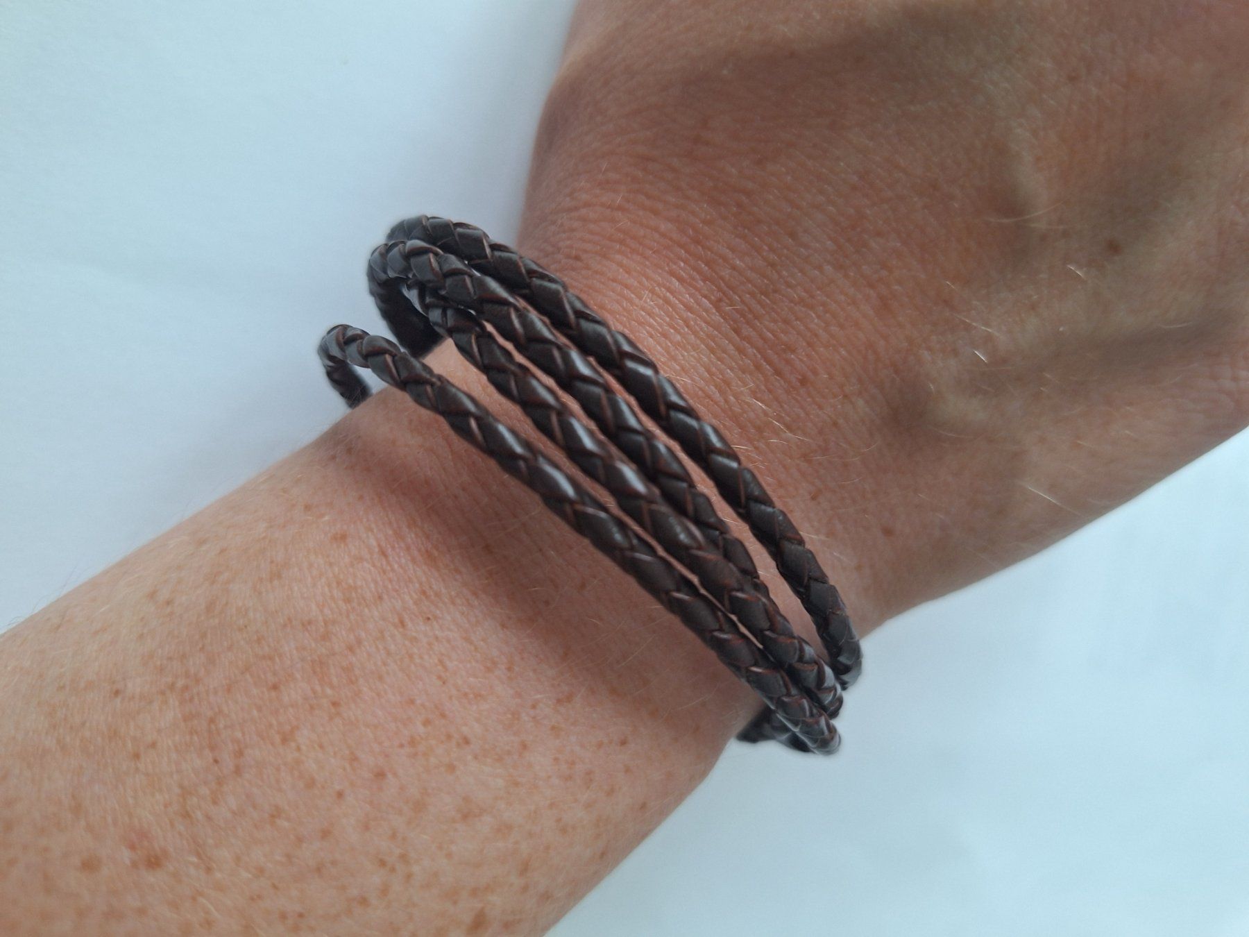 Armbänder & -reifen: Leder Armband braun geflochten – Gebraucht aus Wängi von jan_7twg 3