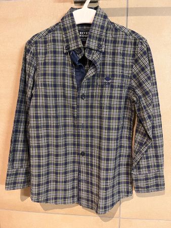 MM_Chemise à carreaux garçon River Wood, taille 4 ans