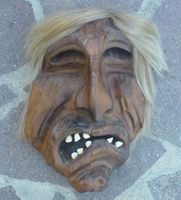 ++ Wunderschöne grosse geschnitzte Lötschenthaler Maske