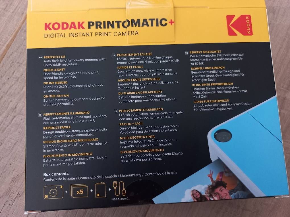 Kodak Kamera: Kodak Printomatic Sofortbildkamera blau – Gebraucht aus Düdingen von mel_b_91. 4