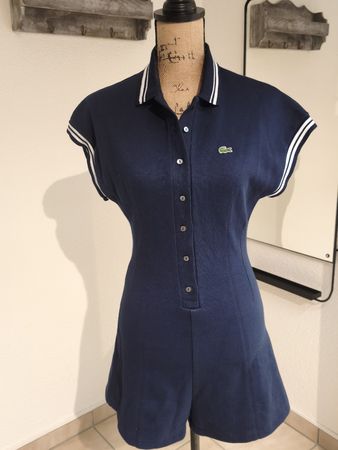 Lacoste Jumpsuit Dunkelblau Grösse 34 Made in France