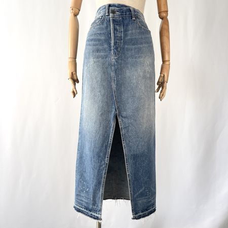 HELMUT LANG Deconstructed Denim Skirt