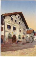 BERGÜN Bündner Häuser in Bergün