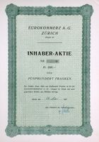 Eurokommerz AG Zürich, Zürich - 1957