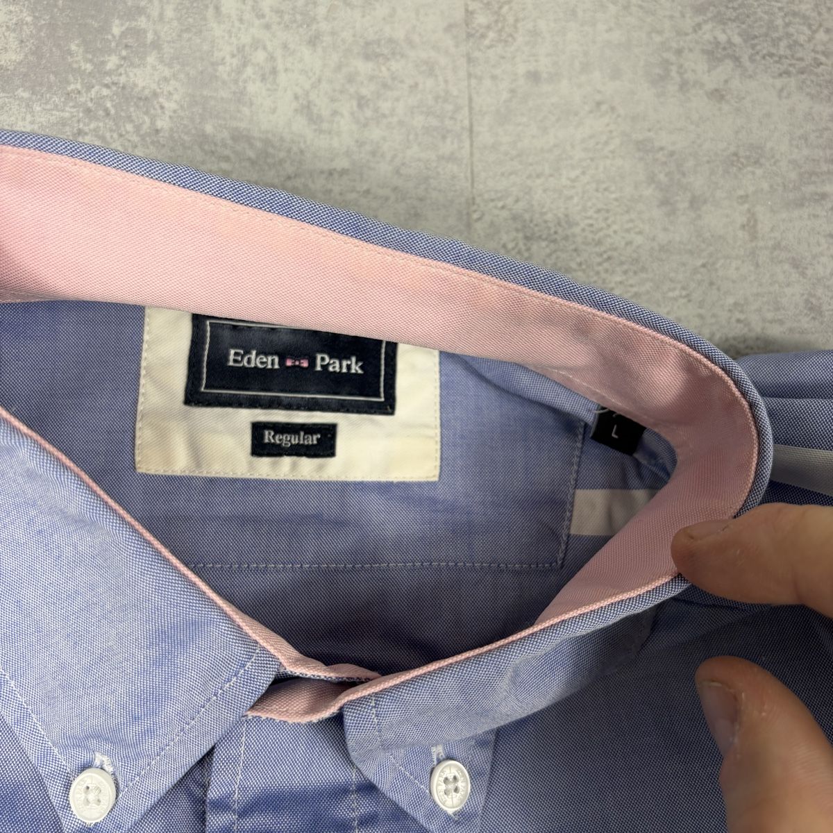 Hemden: Chemise Eden Park rayée bleu et blanche - L Regular – Neu (gemäss Beschreibung) aus Hauterive NE von Leo_o 7