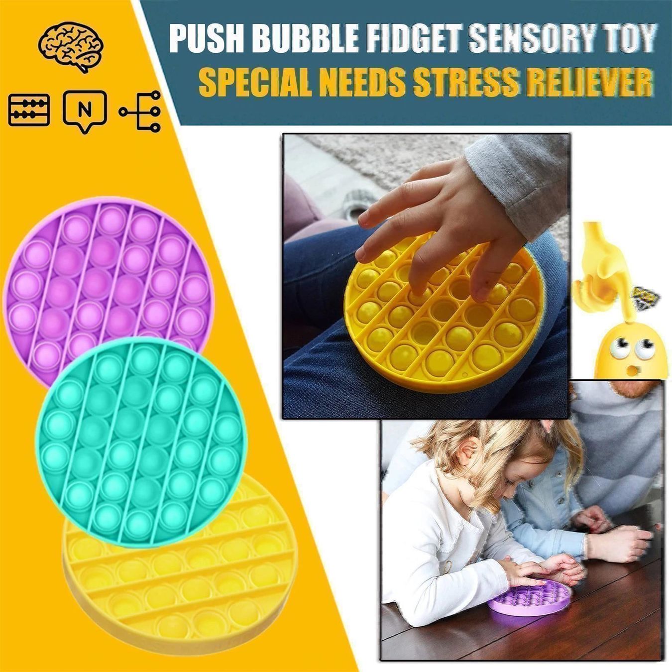 Spielzeuge: Bulle sensorielle anti stress Pop It – Neu und originalverpackt aus Gurmels von Swisspod