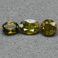 0,85 ct Sphènes naturels  Lot de 3