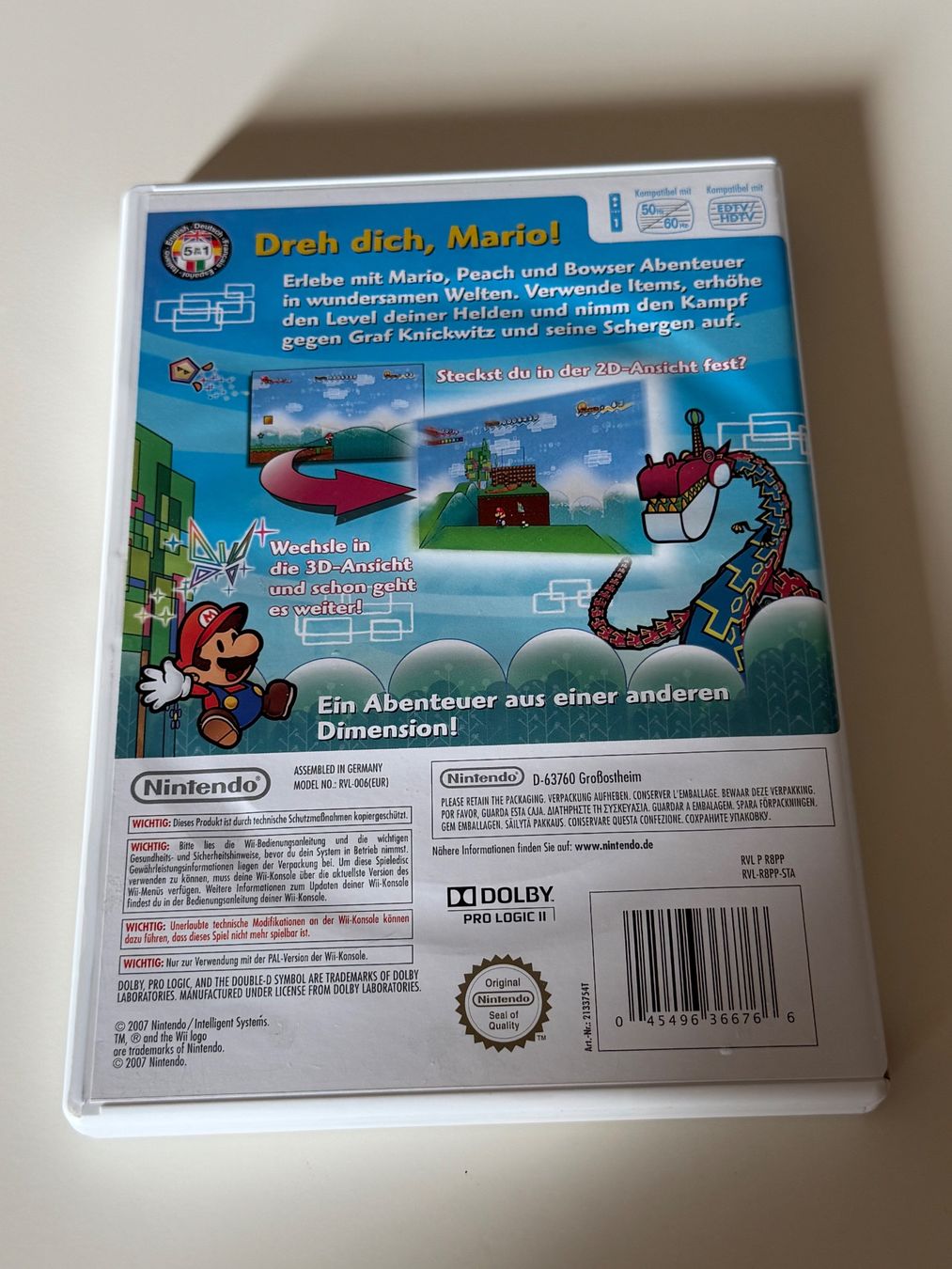 Nintendo Giochi: Wii Super Paper Mario Nintendo – Usato da Altstätten SG venduto da sheamus 1