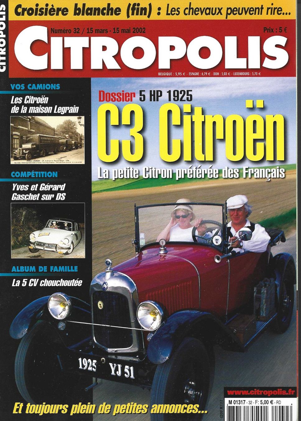 Bücher: Citropolis No 32/15 mars - 15 mai 2002 – Gebraucht aus Fontainemelon von Jice12