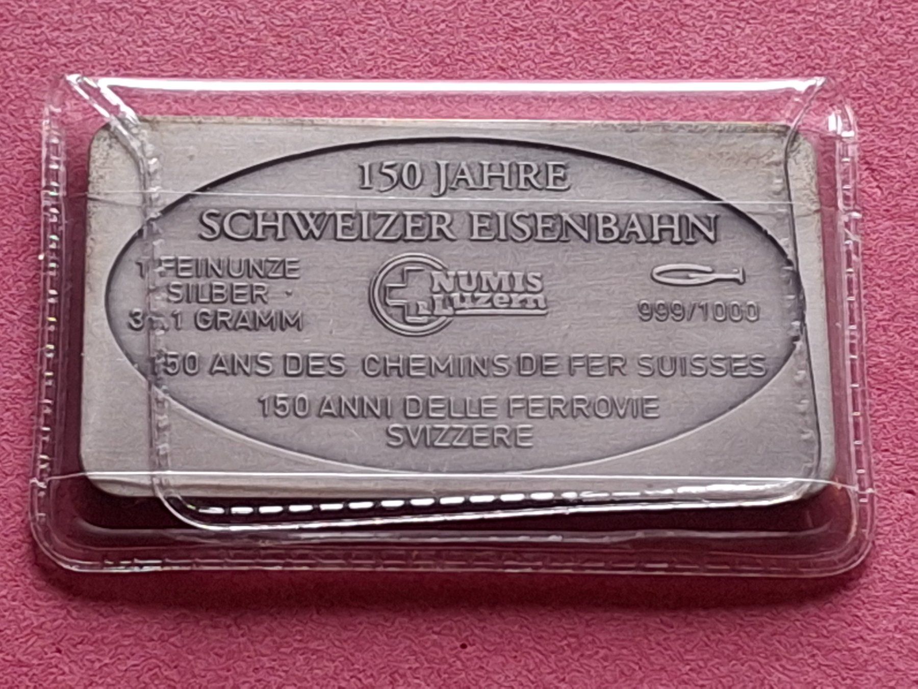 Edelmetalle: CH EISENBAHN - STANSSTAD - OVP – Gebraucht aus Boniswil von dpd4coins 1