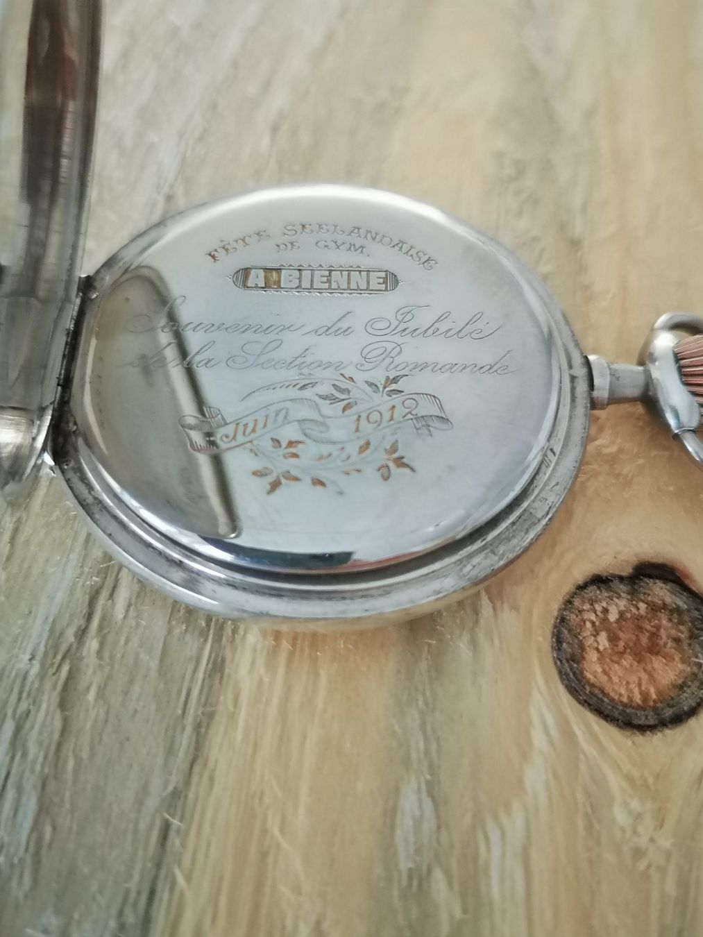 Orologi: Taschenuhr Savonnette Alecto, 50 mm, 800 Silber – Usato da Biel/Bienne venduto da boskob 7