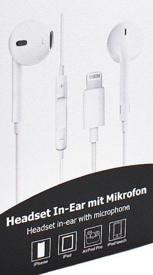 Cuffie: Kopfhörer /Headset In-Ear mit Lightning-Anschluss+Bluetooth – Nuovo e nell'imballaggio originale da St. Gallen venduto da schnaeppchen-preise 1