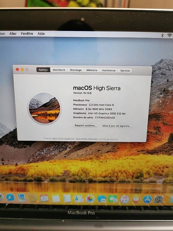 Notebook: MacBook Pro 13 HDD 500Go 8Go RAM + Microsoft Office – Usato da Lausanne venduto da Dukco 1